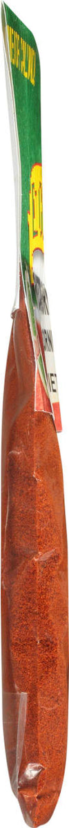 A close-up of a bag of McCormick Crushed Red Pepper.