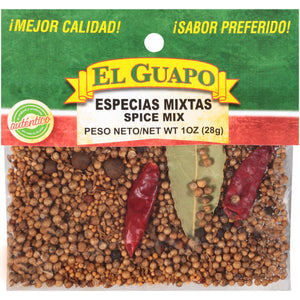 A bag of El Guapo brand mixed spices.