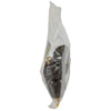 A plastic bag filled with dried black peppers.