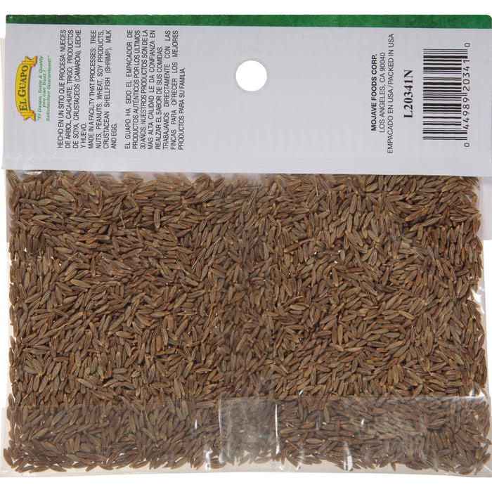 A bag of El Guapo cumin seeds.