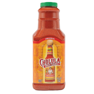A bottle of Cholula Original Hot Sauce.