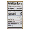 Nutrition facts label for a product with 0 calories per serving.