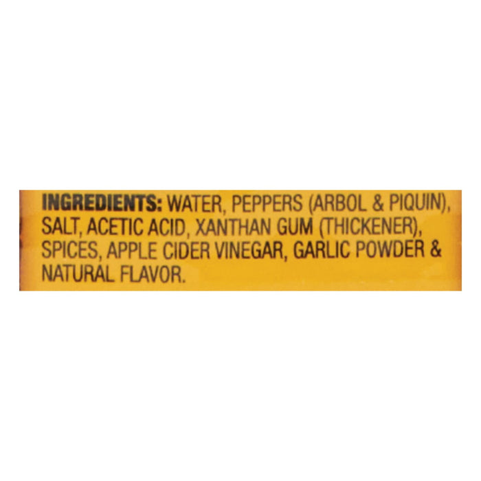 The ingredients for the product are listed on a yellow background.