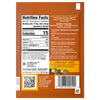 The back of a package for Cholula Medium Chili Garlic Taco Seasoning Mix 1 Oz displays nutrition facts, ingredients including sesame, and cooking directions for steak tacos.