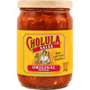 A jar of Cholula Original Medium Salsa.