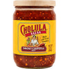 A jar of Cholula Smoky Chipotle Hot Salsa.