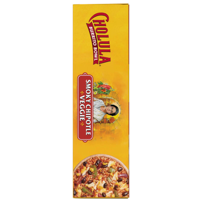 A box of Cholula Burrito Bowl Smoky Chipotle Veggie.