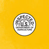 The image displays the USDA inspection logo, indicating that the product has been inspected by the U.S. Department of Agriculture.