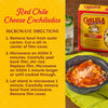 A package of Opadia Red Chile Cheese Enchiladas with microwave directions is shown.
