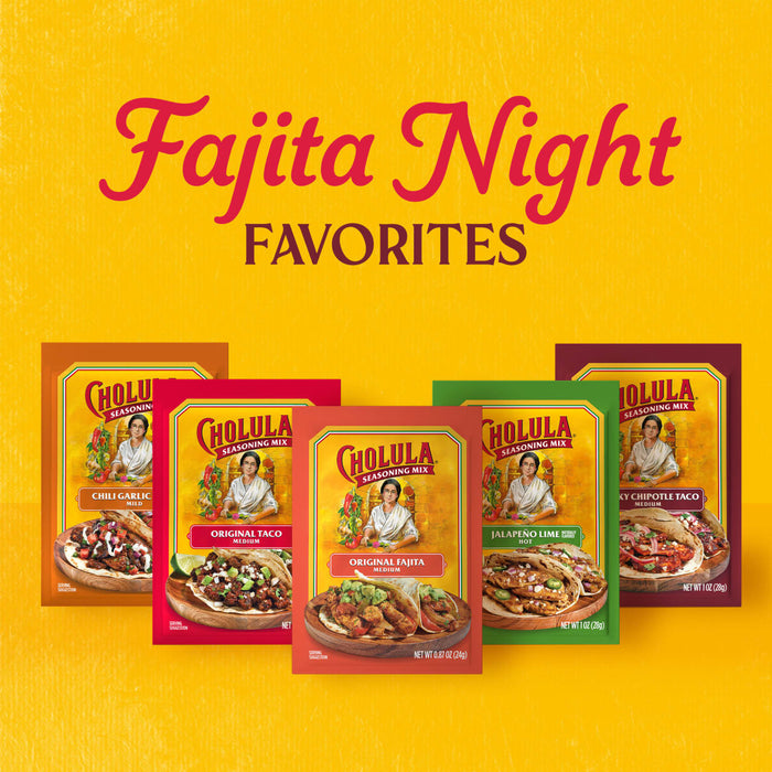 Cholula® Original Fajita - Medium Seasoning Mix, 0.87 oz (6-Pack)