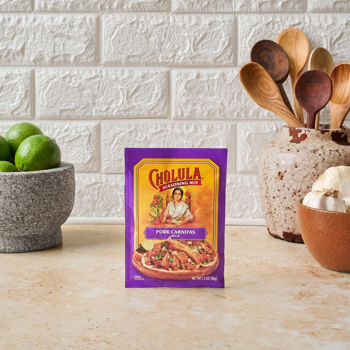 Cholula® Pork Carnitas - Mild Seasoning Mix, 1.3 oz (6-Pack)