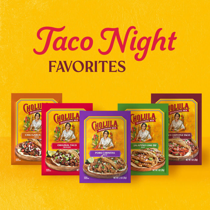 Cholula® Pork Carnitas - Mild Seasoning Mix, 1.3 oz (6-Pack)