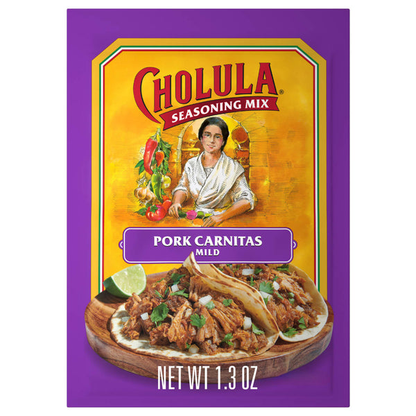 Cholula® Pork Carnitas - Mild Seasoning Mix, 1.3 oz (6-Pack)