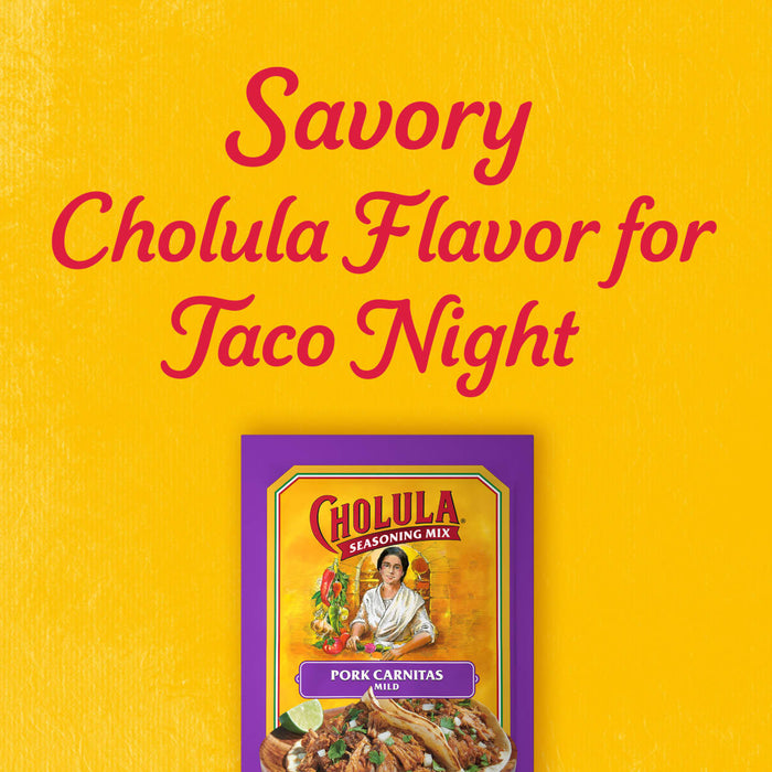 Cholula® Pork Carnitas - Mild Seasoning Mix, 1.3 oz (6-Pack)