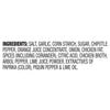 A list of ingredients for Cholula Mild Pork Carnitas Seasoning Mix 1.3 Oz including salt, garlic, corn starch, sugar, chipotle pepper, orange juice concentrate, onion, chicken fat, spices, citric acid, chicken broth, arbol pepper, lime juice powder, extractives of paprika, piquin pepper, and lime oil.