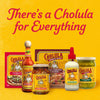 A variety of Cholula products are displayed under the text Theres a Cholula for Everything.