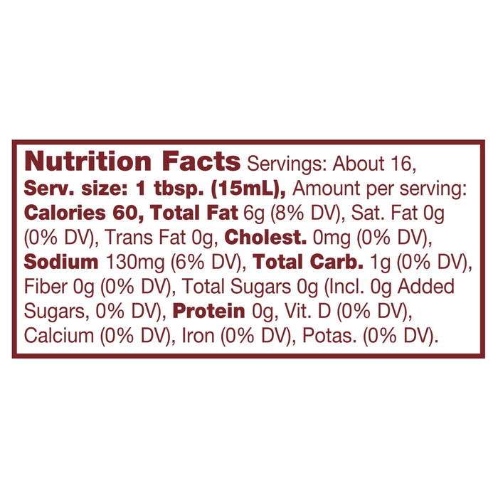The image shows a nutrition facts label with information about serving size, calories, fat, cholesterol, sodium, carbohydrates, fiber, sugars, protein, vitamins, and minerals.