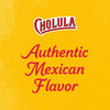 The Cholula logo is displayed above the words Authentic Mexican Flavor.