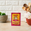 A packet of GOYA Sazon seasoning is displayed on a kitchen counter.