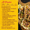 This image shows a recipe for Al Pastor tacos using Cholula Al Pastor Seasoning Mix, with a list of ingredients and a close-up of the finished tacos topped with pineapple, red onion, and cilantro.