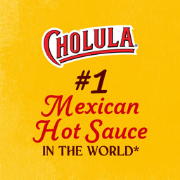 The Cholula Hot Sauce logo with the tagline #1 Mexican Hot Sauce in the World