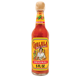 A bottle of Cholula Original Hot Sauce.