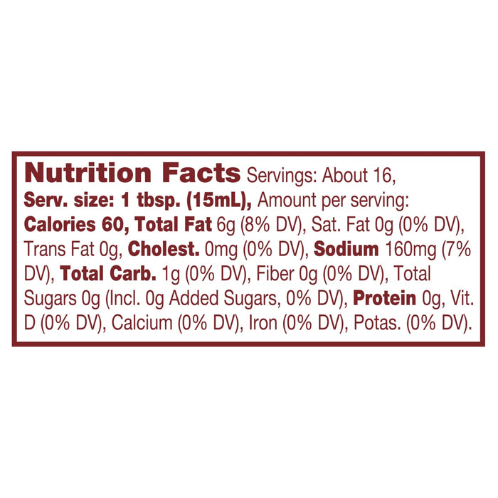 The image shows a nutrition facts label with information about serving size, calories, fat, cholesterol, sodium, carbohydrates, sugar, protein, and vitamins.