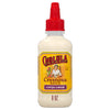 A bottle of Cholula Cremosa Sauce with a red cap.