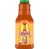 A bottle of Cholula Chili Garlic Hot Sauce.