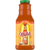 A bottle of Cholula Chili Garlic Hot Sauce.