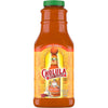 A bottle of Cholula Chili Garlic Hot Sauce.