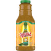A bottle of Cholula Green Pepper Hot Sauce.