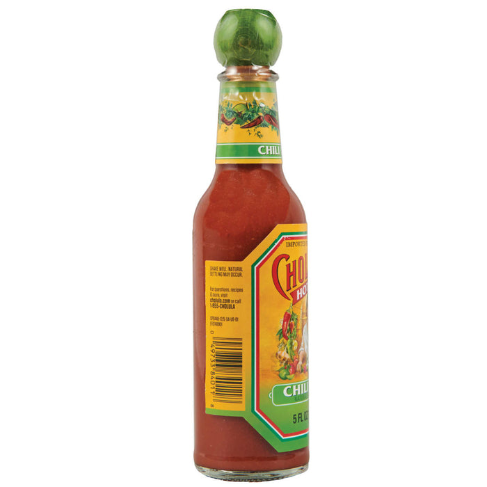 A bottle of Cholula Original Hot Sauce.