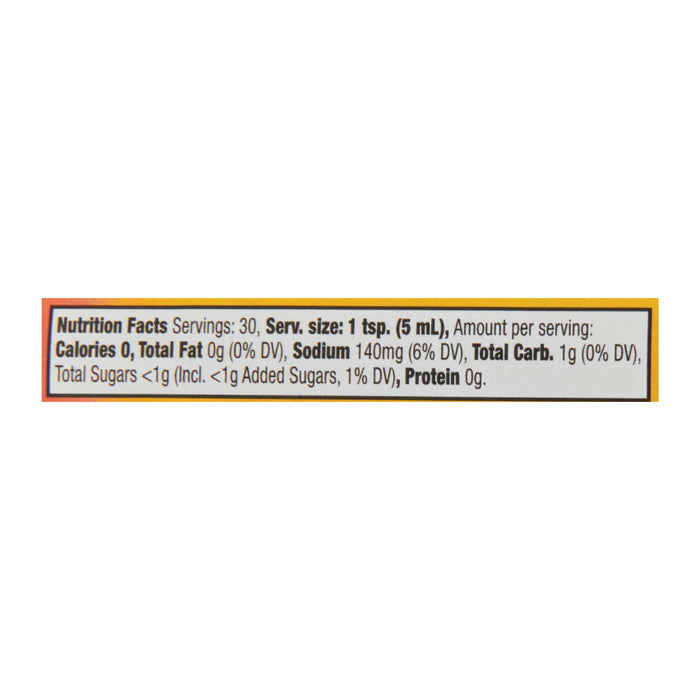 Nutrition facts for a serving of the product.
