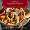 A bowl of McCormick Cioppino, an Italian American seafood stew with fragrant, savory flavor.