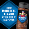 A bottle of McCormick Grill Mates Spicy Montreal Steak Seasoning is shown with the text Iconic Montreal Flavor with a Kick of Red Pepper.