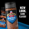 This is an image of McCormick Grill Mates Spicy Montreal Steak Seasoning with the text New Look Same Flavor!