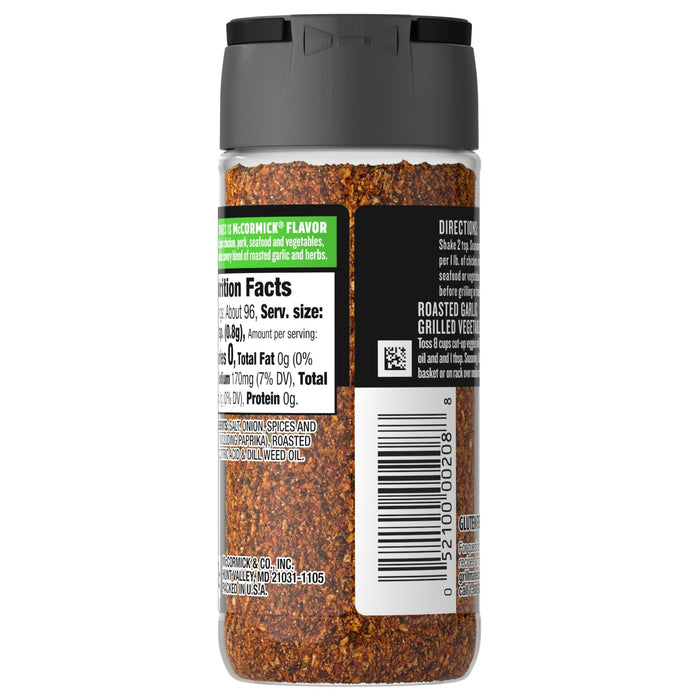 McCormick® Grill Mates® Roasted Garlic & Herb Seasoning, 2.75 oz