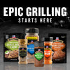 This image features McCormick Grill Mates seasonings with the text Epic Grilling Starts Here.
