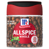 A jar of McCormick Allspice Whole.