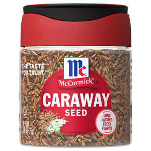 A jar of McCormick Caraway Seed.