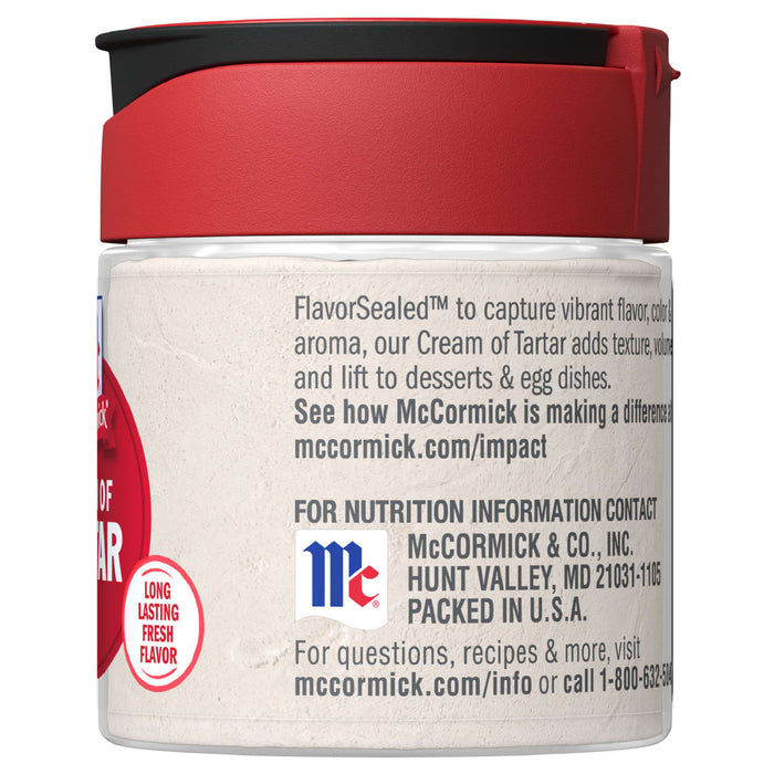 McCormick® Cream Of Tartar, 1.5 oz