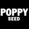 Poppy Seed logo in white text on a black background.