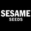 Sesame Seeds logo in white text on a black background.