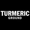 The logo for Turmeric Ground is a white text on a black background.