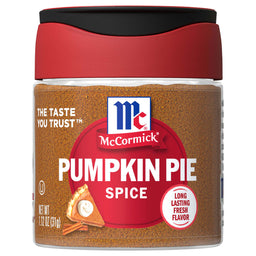 A jar of McCormick Pumpkin Pie Spice.