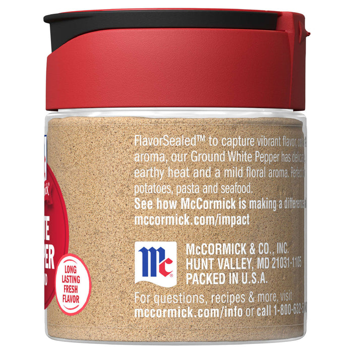 McCormick® Ground White Pepper, 1 oz