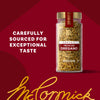 A jar of McCormick Mexican Oregano is featured with the text Carefully sourced for exceptional taste.