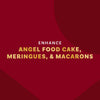 This image promotes the enhancement of angel food cake, meringues, and macarons.
