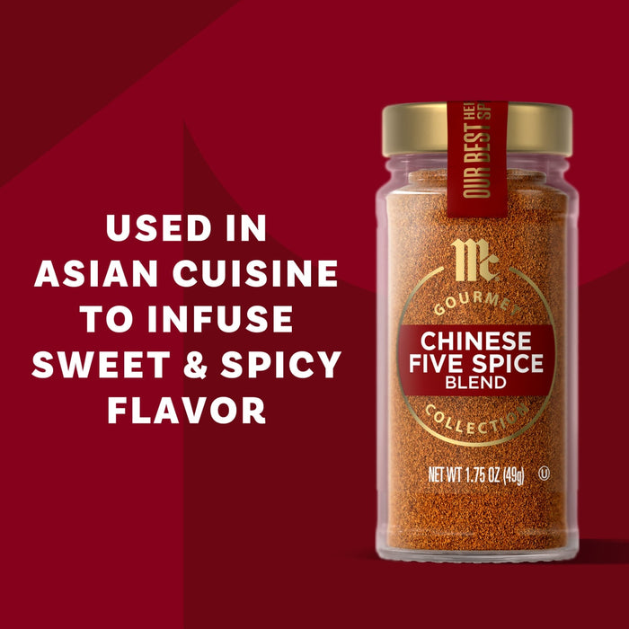 McCormick Chinese Five Spice Blend is used in Asian cuisine to infuse sweet and spicy flavor.